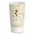DART SOLO® RP16PSYM Double Sided Poly (DSP) Paper Cold Cups, 16 oz, Beige/White/Red, 50/Sleeve, 20 Sleeves/Carton