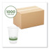 VEGWARE R500YG 96-Series Cold Cup, 16 oz, Plastic, Clear/Green, 1,000/Carton