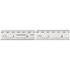 TESA Brown & Sharpe 599-313-621 Steel Rule: 6" OAL, English & Metric Graduation, Rigid, 3/4" OAW