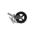 Fairbanks DB-92X2-8-HC 8" Diam x 2" Wide, Rubber Molded on 90 Durometer Swivel with Brake Double Braking Lock Design Caster