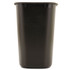 RUBBERMAID COMMERCIAL PROD. 295600BK Deskside Plastic Wastebasket, 7 gal, Plastic, Black