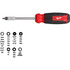 Milwaukee Tool 48-22-2901 Bit Screwdrivers; Type: Multi-Bit Screwdriver ; Tip Type: Multi ; Drive Size (TXT): 1/4 ; Torx Size: T10, T15, T20, T25 ; Phillips Point Size: Phillips:#1 & #2 ; Slotted Point Size: 1/4; 3/16