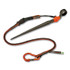 TENACIOUS HOLDINGS, INC. ergodyne® 19864 Squids 3102F(x) Tool Lanyard with Aluminum Carabiner + Cinch-Loop, 5 lb Max Working Capacity, 38" to 48", Orange/Gray