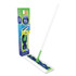 PROCTER & GAMBLE Swiffer® 01096 Sweeper Mop, 16.5 x 9 White Cloth Head, 46" Green/Silver Aluminum/Plastic Handle