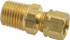 Parker 68CA-4-4 Compression Tube Connector: 1/4-18" Thread, Compression x MNPT