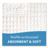 TIDI PRODUCTS 918101 Ultimate Medical Towels, Waffle Embossed, 3-Ply, 13 x 18, White, 500/Carton