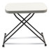 ALERA 65604N Height-Adjustable Personal Folding Table, Rectangular, 25.6" x 17.7" x 19" to 28", White Top, Dark Gray Legs