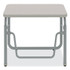SAFCO PRODUCTS 1221GR AlphaBetter 2.0 Height-Adjustable Student Desk with Pendulum Bar, 27.75 x 19.75 x 22 to 30, Pebble Gray