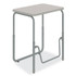 SAFCO PRODUCTS 1221GR AlphaBetter 2.0 Height-Adjustable Student Desk with Pendulum Bar, 27.75 x 19.75 x 22 to 30, Pebble Gray