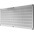 Wall Control 30-HP-1632 GV Includes:  (1) 16in Tall x 32in Wide Horizontal Galvanized Metal Pegboard Tool Board Panel  Mounting Hardware and Instructions Included. Mounting hardware consists of (6) #12 Screws & (6) Drywall Anchors  *For mounting into