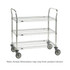 Metro 3SPN55PS Utility Cart: 39" OAH, 304 Stainless Steel, Silver