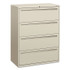 HON COMPANY 794LQ Brigade 700 Series Lateral File, 4 Legal/Letter-Size File Drawers, Light Gray, 42" x 18" x 52.5"
