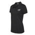 Thin Blue Line TBL-WOMEN-POLO-BLACK-XL Women's Polyester Polo - Thin Blue Line Embroidered Flag