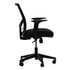 ALERA Workspace by WS42B17 Mesh Back Fabric Task Chair, Supports Up to 275 lb, 17.32" to 21.1" Seat Height, Black Seat, Black Back