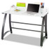 SAFCO PRODUCTS 1938TG Xpressions 47" Computer Desk, 47" x 23" x 37", Frosted/Black