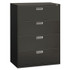 HON COMPANY 694LS Brigade 600 Series Lateral File, 4 Legal/Letter-Size File Drawers, Charcoal, 42" x 18" x 52.5"