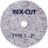 Rex Cut Abrasives 176433 Deburring Wheels; Wheel Diameter (Inch): 2-1/2 ; Face Width (Inch): 1/4 ; Center Hole Size (Inch): 1/4 ; Abrasive Material: Aluminum Oxide ; Grade: Coarse ; Wheel Type: Type 1