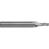 RobbJack C8-301-08 Square End Mill: 1/4'' Dia, 1/2'' LOC, 1/4'' Shank Dia, 2'' OAL, 3 Flutes, Solid Carbide