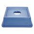 RUBBERMAID COMMERCIAL PROD. 2791 BLU Untouchable Bottle and Can Recycling Top, Round Opening, 20.13w x 20.13d x 6.25h, Blue