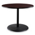 NATIONAL PUBLIC SEATING NPS® CT13636RD1MY Cafe Table, 36" Diameter x 30h, Round Top/Base, Mahogany Top, Black Base