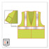 TENACIOUS HOLDINGS, INC. ergodyne® 21327 GloWear 8230Z Class 2 Two-Tone Mesh Zipper Vest, Polyester, 2X-Large/3X-Large, Lime