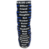 Thin Blue Line TBL-DAUGHTER-BR Personalized - Thin Blue Line Silicone Bracelet, Daughter, 8 Inch