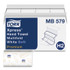 SCA TISSUE Tork® MB579 Premium Soft Xpress 3-Panel Multifold Hand Towels, 2-Ply, 9.13 x 9.5, White with Blue Leaf, 135/Packs, 16 Packs/Carton