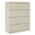 ALERA HLF4254PY Lateral File, 4 Legal/Letter-Size File Drawers, Putty, 42" x 18.63" x 52.5"