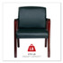 ALERA RL4319M Alera Reception Lounge WL Series Guest Chair, 24.21" x 24.8" x 32.67", Black Seat, Black Back, Mahogany Base