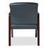 ALERA RL4319M Alera Reception Lounge WL Series Guest Chair, 24.21" x 24.8" x 32.67", Black Seat, Black Back, Mahogany Base