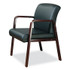 ALERA RL4319M Alera Reception Lounge WL Series Guest Chair, 24.21" x 24.8" x 32.67", Black Seat, Black Back, Mahogany Base