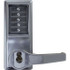 Simplex LR1025B-26D-41 Lever Locksets; Type: Push-button Lock; Door Thickness: 1-3/4; Back Set: 2-3/4; For Use With: Commercial Doors; Finish/Coating: Satin Chrome; Material: Steel; Material: Steel; Door Thickness: 1-3/4; Lockset Grade: Grade 1; Cyli