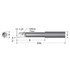 Scientific Cutting Tools HB4804000A Helical Boring Bar: 0.48" Min Bore, 4" Max Depth, Right Hand Cut, Submicron Solid Carbide
