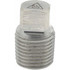 Merit Brass 3417DA-02 Pipe Square Head Plug: 1/8" Fitting, 304 & 304L Stainless Steel