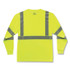 TENACIOUS HOLDINGS, INC. ergodyne® 21709 GloWear 8391 Class 3 Hi-Vis Long Sleeve Shirt, Polyester, Lime, 5X-Large