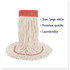 BOARDWALK 503WHEA Super Loop Wet Mop Head, Cotton/Synthetic Fiber, 5" Headband, Large Size, White