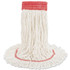 BOARDWALK 503WHEA Super Loop Wet Mop Head, Cotton/Synthetic Fiber, 5" Headband, Large Size, White