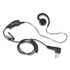 MOTOROLA HKLN4604 Swivel Monaural Over The Ear Earpiece with In-Line Microphone and Push-To-Talk, Black