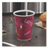 DART SOLO® OF12BI-0041 Paper Hot Drink Cups in Bistro Design, 12 oz, Maroon, 300/Carton