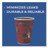 DART SOLO® OF12BI-0041 Paper Hot Drink Cups in Bistro Design, 12 oz, Maroon, 300/Carton