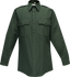 Flying Cross 35W77Z 06 18.0 34 Command Long Sleeve Shirt w/ Zipper & Traditional Collar - Spruce Green