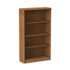 ALERA VA635632WA Alera Valencia Series Bookcase, Four-Shelf, 31.75w x 14d x 54.88h, Modern Walnut
