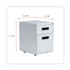 ALERA PABFLG File Pedestal, Left or Right, 2-Drawers: Box/File, Legal/Letter, Light Gray, 14.96" x 19.29" x 21.65"