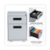 ALERA PABFLG File Pedestal, Left or Right, 2-Drawers: Box/File, Legal/Letter, Light Gray, 14.96" x 19.29" x 21.65"