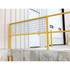 Vestil WM-84 Channel Guard Rail: Yellow, Steel