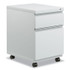 ALERA PBBFLG File Pedestal with Full-Length Pull, Left or Right, 2-Drawers: Box/File, Legal/Letter, Light Gray, 14.96" x 19.29" x 21.65"