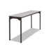 ICEBERG ENTERPRISES 65877 Maxx Legroom Wood Folding Table, Rectangular, 60" x 18" x 29.5", Gray/Charcoal