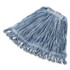 RUBBERMAID COMMERCIAL PROD. D212 BLU Super Stitch Blend Mop Heads, Cotton/Synthetic, Medium, Blue, 6/Carton