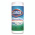 CLOROX SALES CO. 01593EA Disinfecting Wipes, Bleach Free Cleaning Wipes, 1-Ply, 7 x 8, Fresh Scent, White, 35/Canister