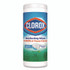 CLOROX SALES CO. 01593EA Disinfecting Wipes, Bleach Free Cleaning Wipes, 1-Ply, 7 x 8, Fresh Scent, White, 35/Canister